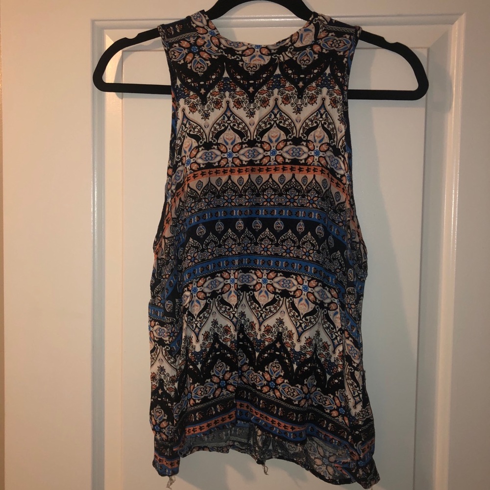 High neck tank top